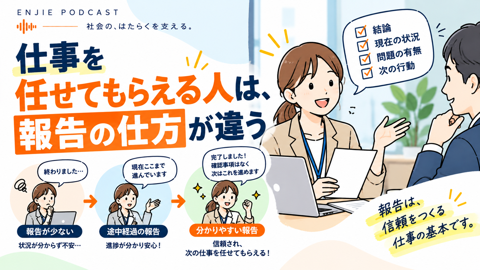 仕事を任せてもらえる人は、報告の仕方が違う